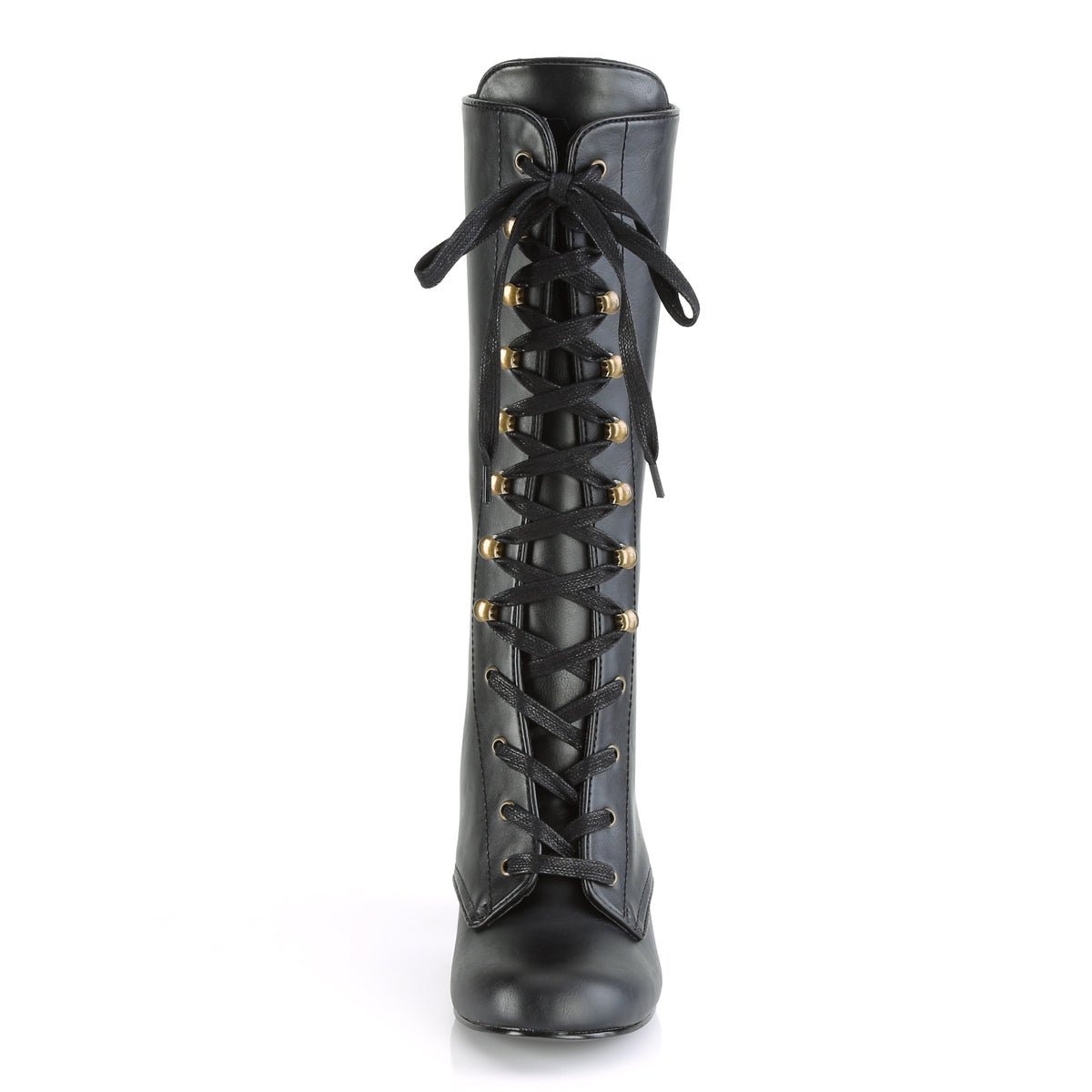 DemoniaCult Bottes de femmes VIVIKA-205 Cuir végétalien BLK