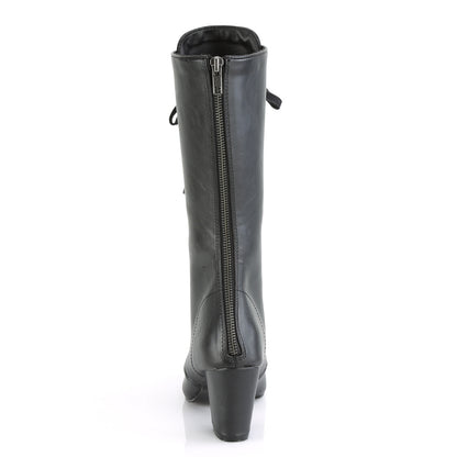 DemoniaCult Bottes de femmes VIVIKA-205 Cuir végétalien BLK
