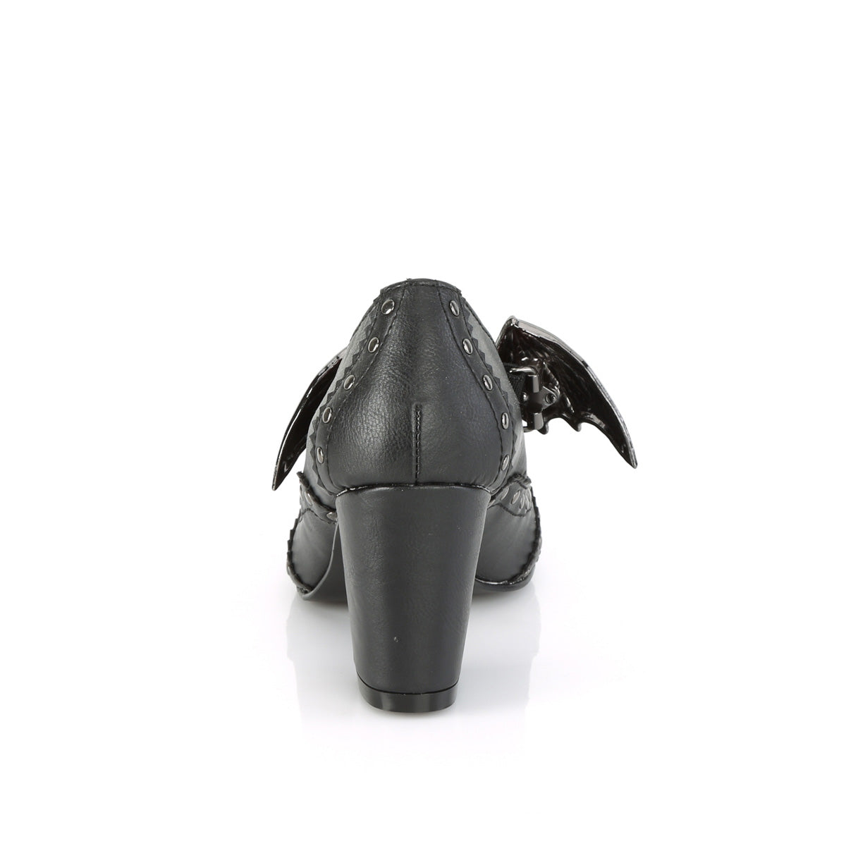 DemoniaCult Pompes pour femmes VIVIKA-32 Cuir végétalien BLK
