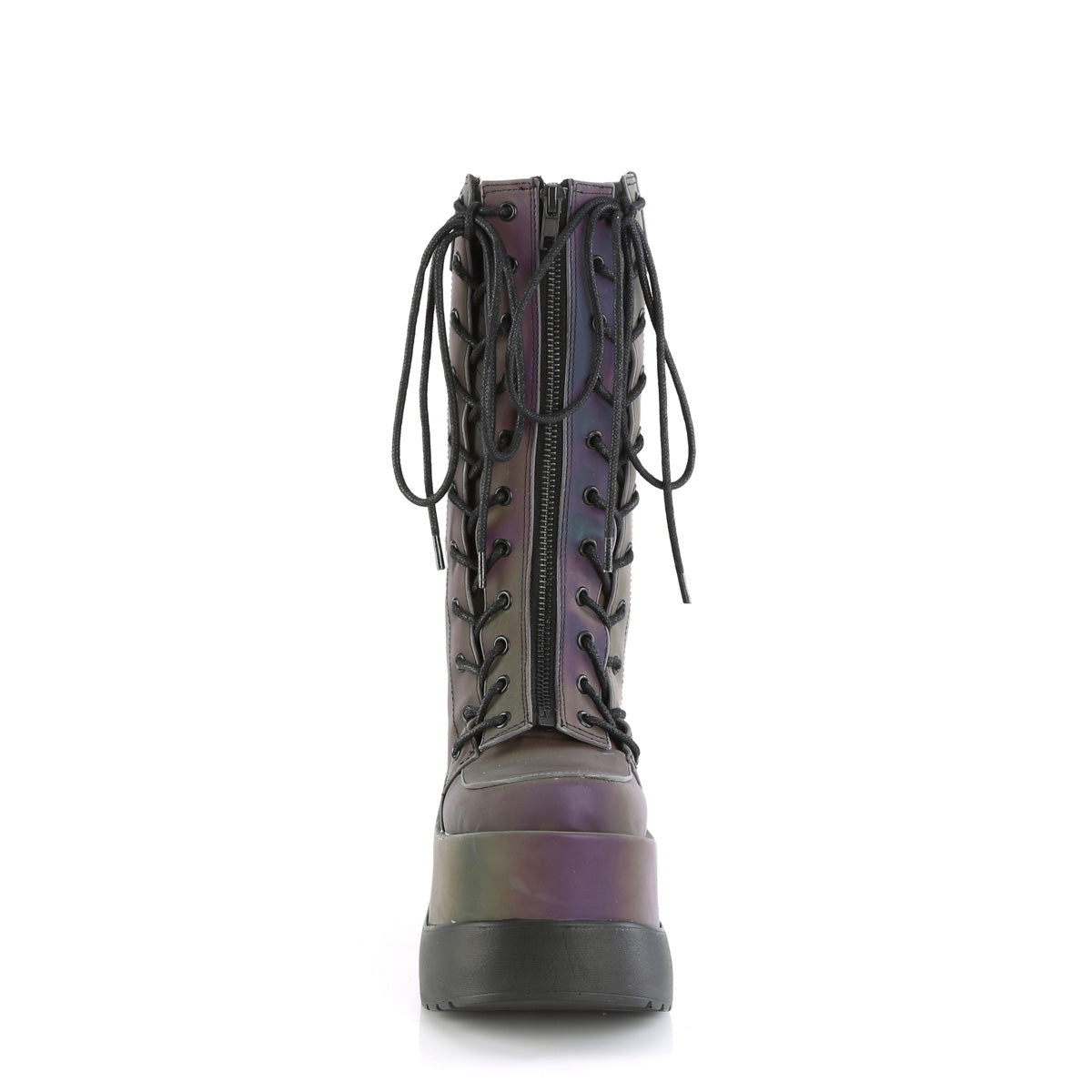 DemoniaCult  Boots VOID-118 Green Multi Reflective