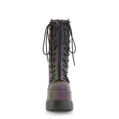 DemoniaCult  Bottes VOID-118 Multi réfléchissant vert