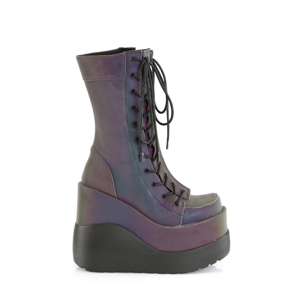 DemoniaCult  Bottes VOID-118 Multi réfléchissant vert
