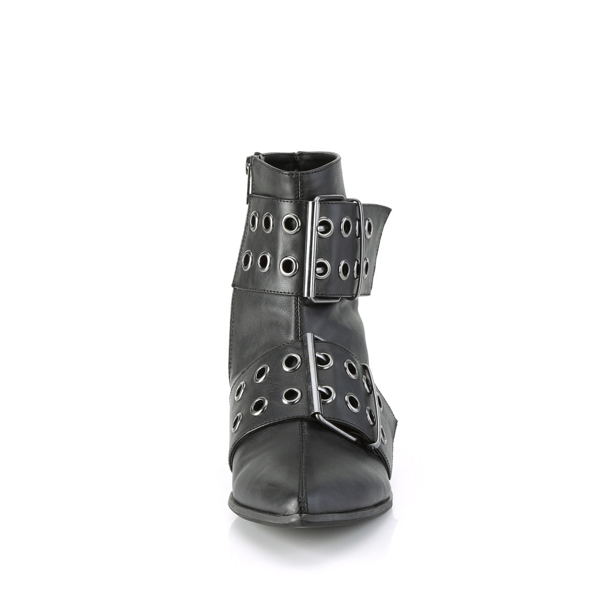 DemoniaCult Bottes pour hommes WARLOCK-55 Cuir végétalien BLK