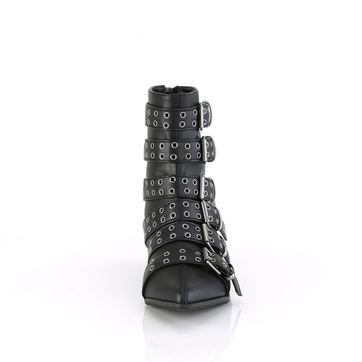 DemoniaCult Bottes pour hommes WARLOCK-70 Cuir végétalien BLK