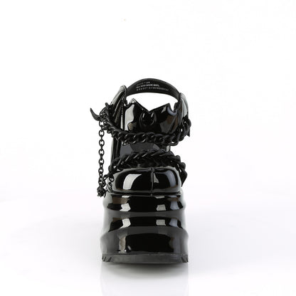 DemoniaCult Sandales féminines WAVE-20 blk pat