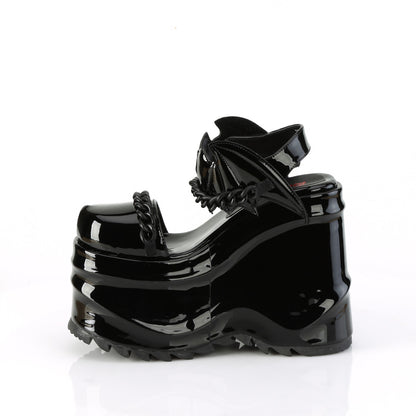 DemoniaCult Sandales féminines WAVE-20 blk pat
