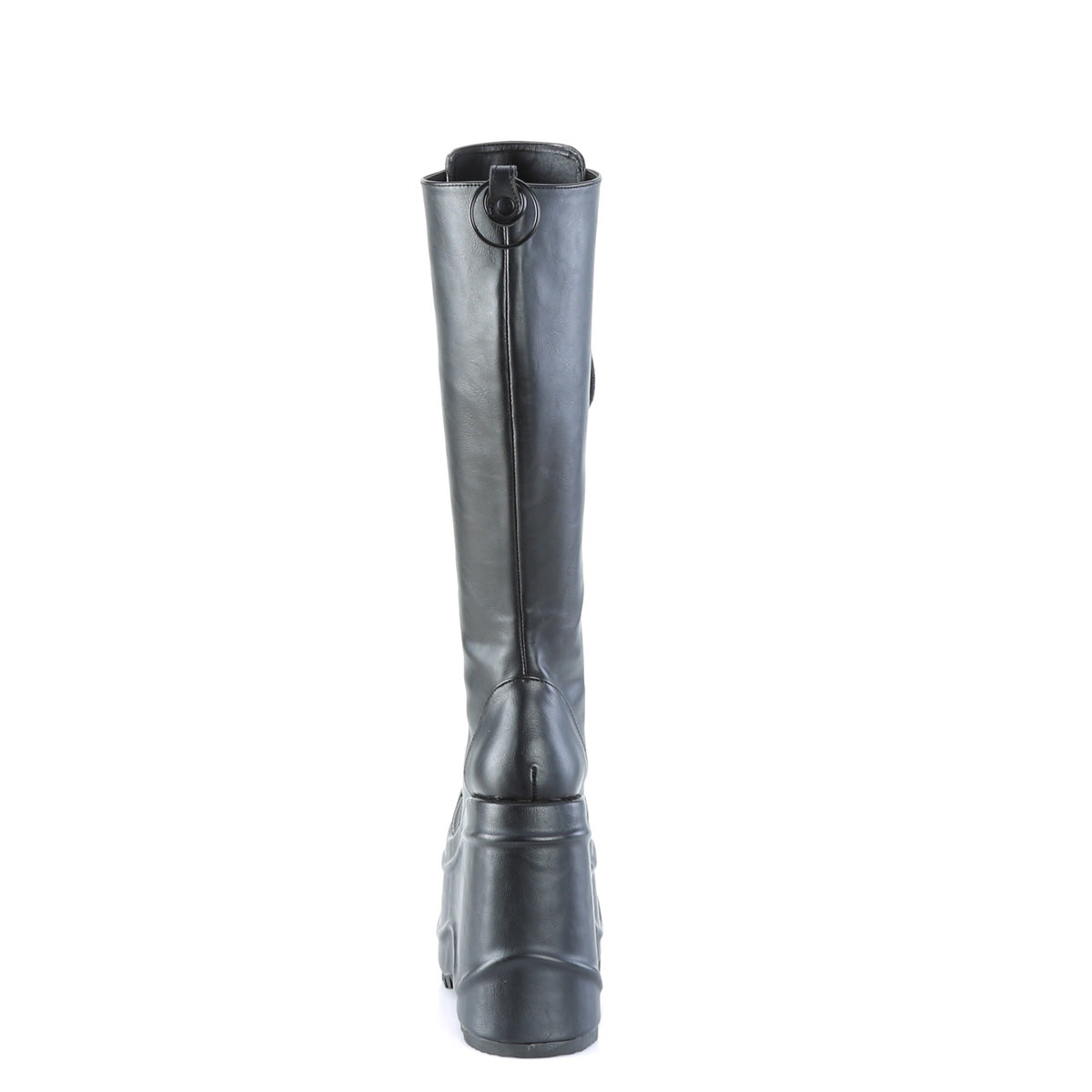 DemoniaCult Bottes de femmes WAVE-200 Cuir végétalien BLK