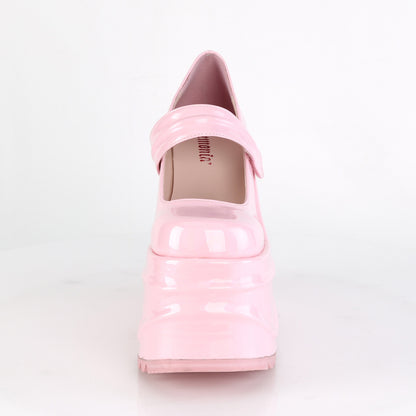 DemoniaCult Pompes pour femmes WAVE-32 B. hologramme rose