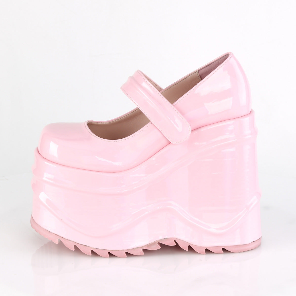DemoniaCult Pompes pour femmes WAVE-32 B. hologramme rose