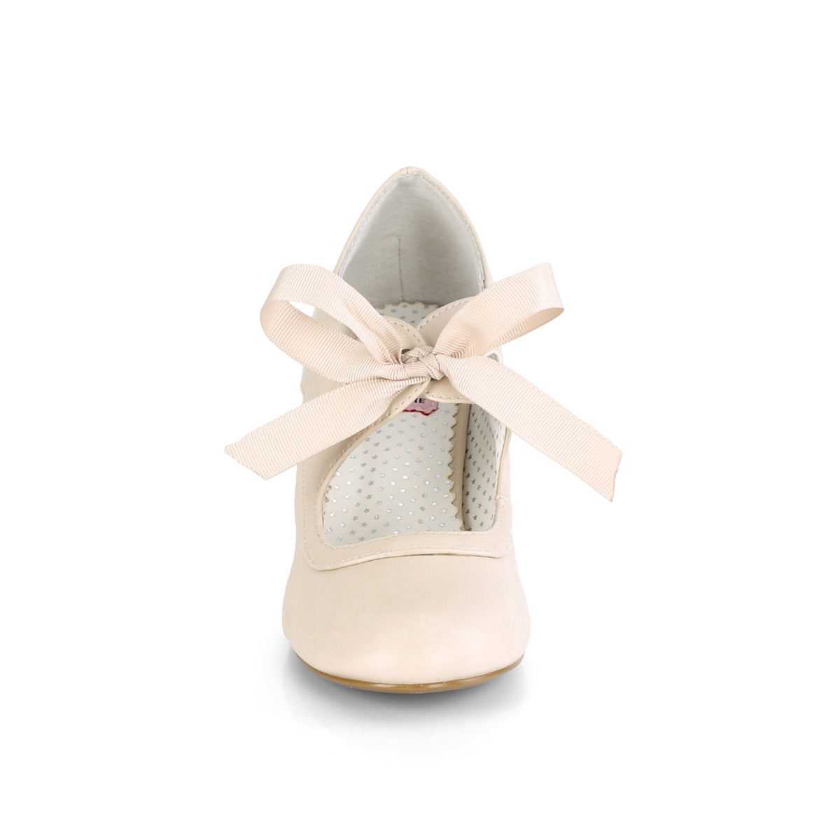 Pin Up Couture Pompes pour femmes WIGGLE-32 cuir faux beige