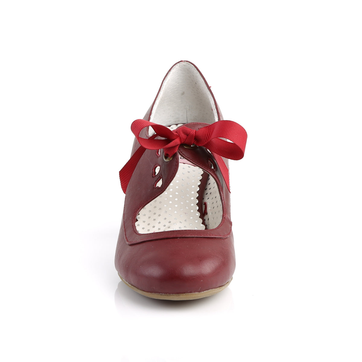Pin Up Couture Pompes pour femmes WIGGLE-32 Cuir Faux Bourgogne