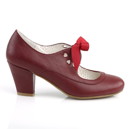 Pin Up Couture Pompes pour femmes WIGGLE-32 Cuir Faux Bourgogne