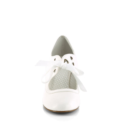 Pin Up Couture  Pompes WIGGLE-32 faux cuir blanc