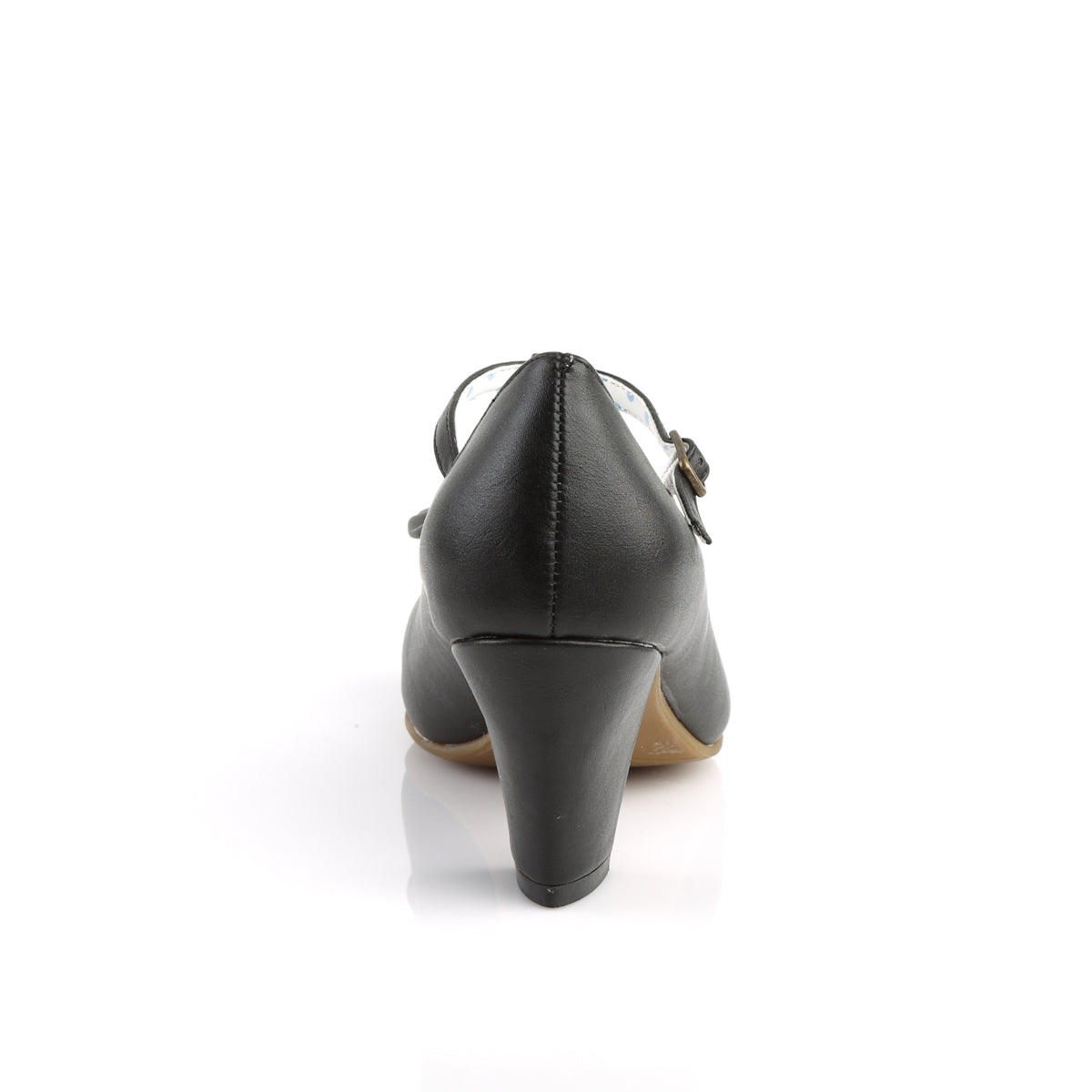 Pin Up Couture Pompes pour femmes WIGGLE-50 Blk Faux Cuir