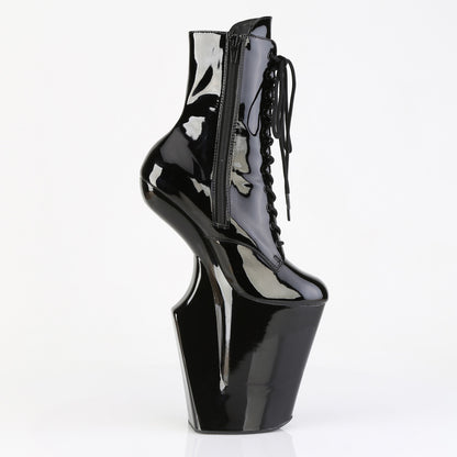 Pleaser Women's Platform Shoes WORSHIP-1020 Blk Pat/Blk