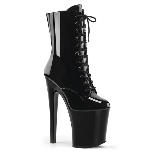 Pleaser Bottines pour femmes XTREME-1020 BLK PAT / BLK