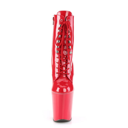 Pleaser Bottines pour femmes XTREME-1020 Pat rouge / rouge