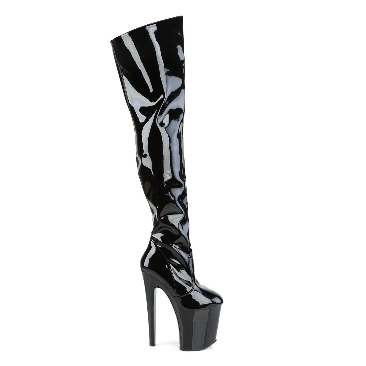 Pleaser Bottes pour femmes XTREME-3010 BLK PAT / BLK