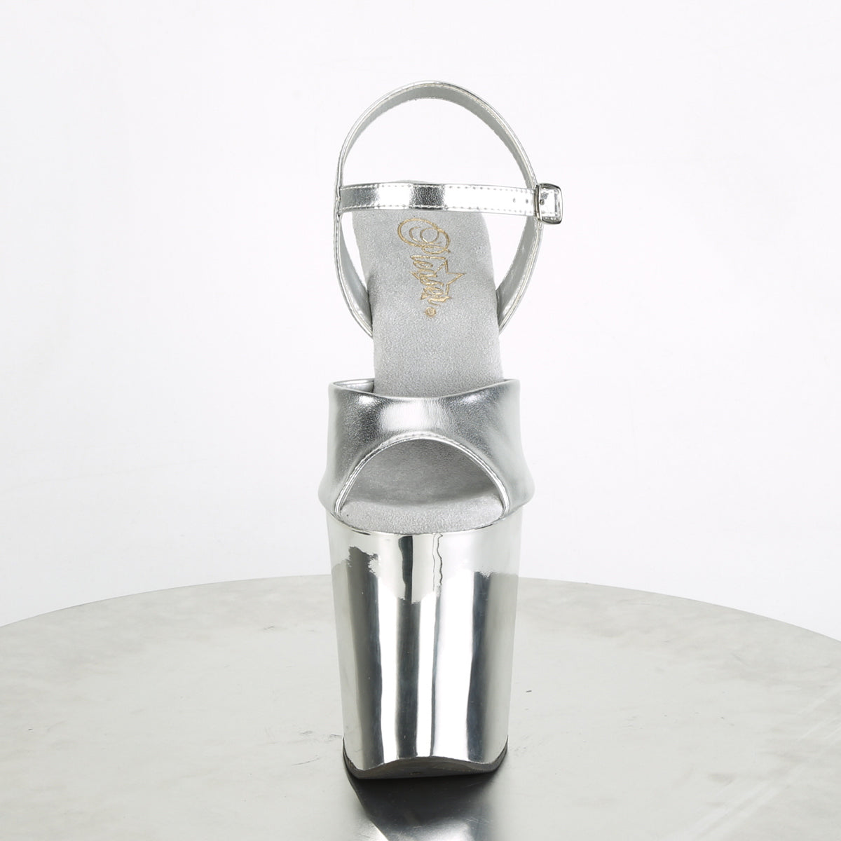 Pleaser Sandales pour femmes XTREME-809ttg SLV Métallique PU / SLV Chrome-Glome