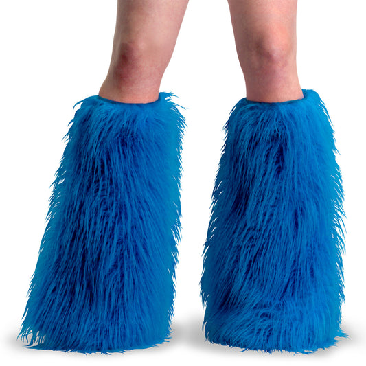 DemoniaCult Women's Clothing YETI-08 Blue Faux Fur