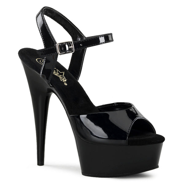Pleaser DELIGHT-609 BLK PAT / BLK