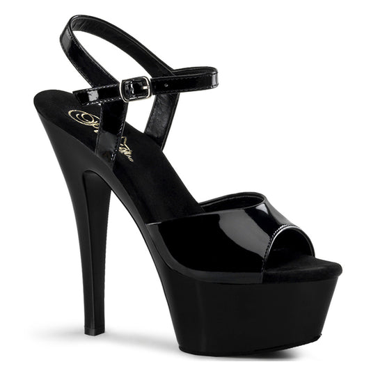 Pleaser KISS-209 BLK PAT / BLK