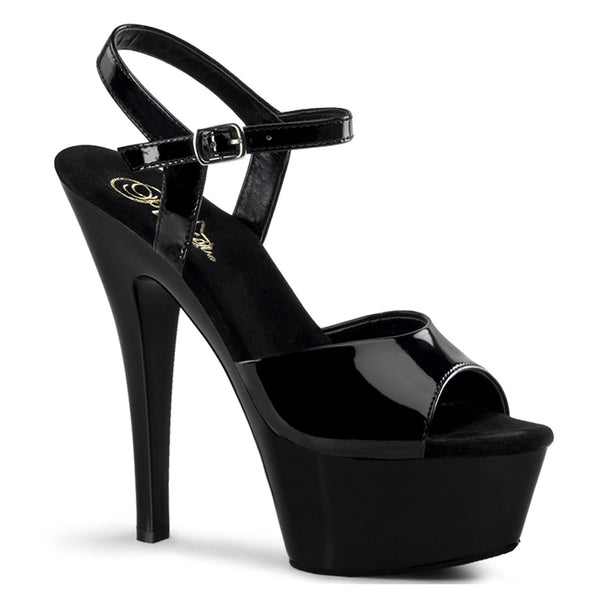 Pleaser KISS-209 BLK PAT / BLK