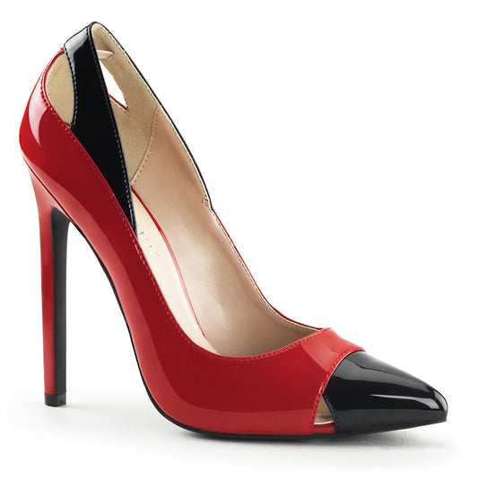 Pleaser Aux femmes  SEXY-22 Red-Blk Pat